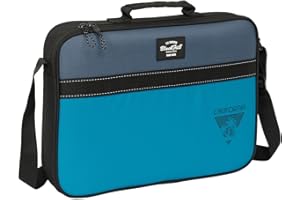 Safta BLACKFIT8 CALIFORNIA - Cartera Extraescolares, Tejido Reciclable, Maletín Portatodo, Bandolera, Cómoda y Versátil, Calidad y Resistencia, 38x6x28 cm