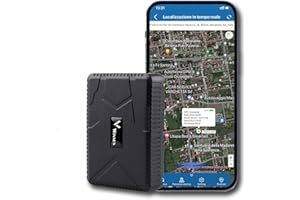 ZEERKEER Localizzatore GPS per Auto Tracker con Magnete Potente, Monitoraggio in Tempo Reale Antifurto Tracker per Veicolo Moto Camion Geo-Fence Alarm Impermeabile
