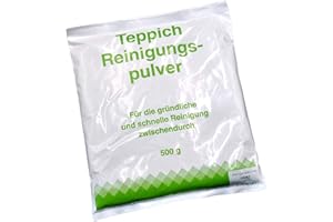 FSPRODUKTE Aresgo - Detergente limpiador para moqueta (en polvo, 500 g, dura hasta 3 años, aroma a cítricos), color blanco
