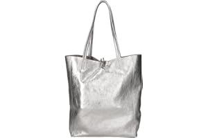 Chicca Borse Borsa a Mano Shopper da donna in pelle made in Italy - 40x36x11 cm