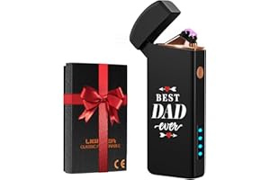 Coquimbo Fathers Day Dad Gifts for Men from Daughter Son: Electric Lighter USB Rechargeable Arc Plasma Lighters Windproof Flameless Birthday Gifts for Dad Him Husband Grandpa