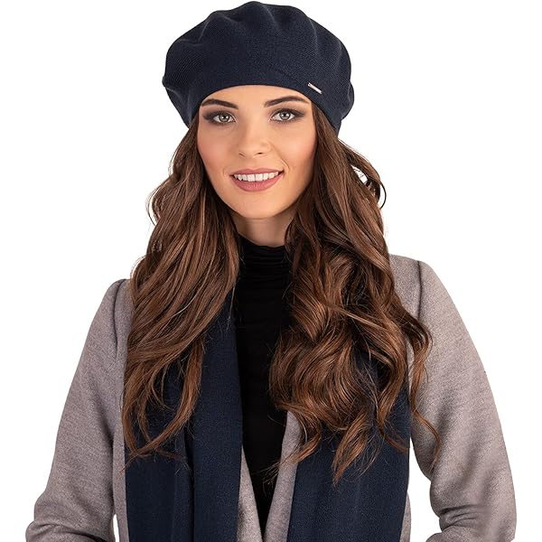 Huakunda Dames gebreide muts Barette Winter Zacht binnenvoering Wolmuts Vrouwen Beaniemuts Warme schermmuts Mama Grobs gevlochten Baskenmuts, zwart, One size