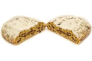 ‎LANDBÄCKEREI DIETRICH Nougatstollen 1000g (2Pfd.) gezuckert inklusive Stollenkarton - handwerkliche Herstellung altbewährte Rezeptur - Tradition seit 1911 Landbäckerei Dietrich