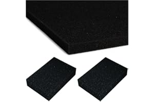 mmasport The Fight Evolution Lot de 2 Patins en Mousse Noire pour Rembourrage en Mousse Coussins pour canapés chaises palettes Jardin Protection Emballage modélisme densité 21 kg/m3 (30 x 20 x 2 cm)