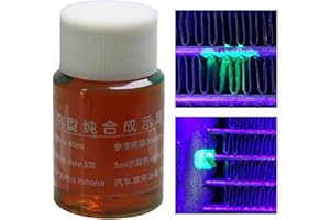Linsition AC Leak Detector, 40ml Engine Coolant Leak Detection Dye, Engine Coolant Dye, Effective for Oil Leaks, Automotive Hoses, Air Conditioning, Water Pumps