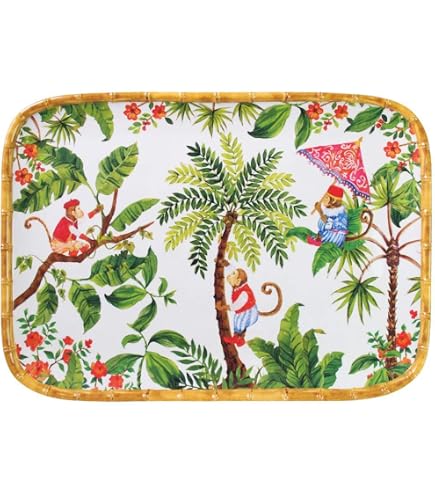 Petite Assiette à Dessert MelARTmine Jungle 23 Cm - Vaisselle Mélamine Quasi-Incassable