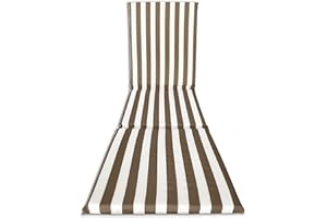 Il Tuo Artigiano Design Coussin rembourrŽ pour Chaise Longue Artisanale, entirement Amovible en Coton, 190 x 60 x 4,5 cm (Beige)