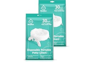 Newnice [60 Counts] Disposable Liners with 200ML Absorbent Pads, Portable Travel Bags Compatible with OXO Tot 2-in-1 Go Potty, Training Liners Fit Most Chairs for Kids, Toddlers