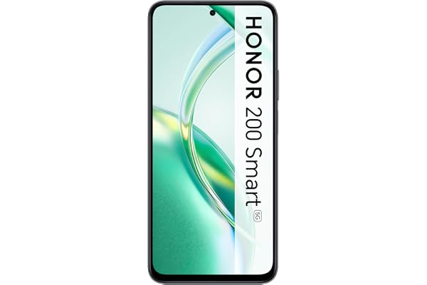 Honor 200 Smart, Smartphone 5G, 4Go+256Go, Écran 6,8", Batterie 5200mAh, Appareil Photo 50MP, Double SIM, Android 14, Noir