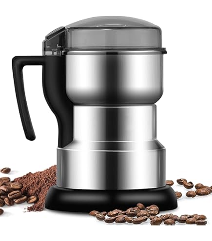 VEVOR Moulin A Grains Electrique Commercial Capacite 350g Broyeur A Cereales En Acier Inoxydable 26000tr/min Concasseur A Maïs A Epices Fonction 5 Minutes Machine A Poudre 1400W Pour Cafe Soja Ble