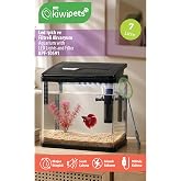 Tiny Kiwipets KPF-10591 LED Işıklı ve Filtreli Akvaryum, 7 Litre, Siyah