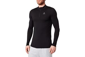 Odlo T-Shirt Fonctionnel À Manches Longues avec Fermeture Éclair Merino 200 Longsleeves Homme