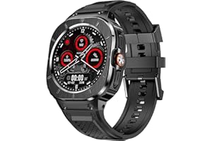 Miimall Jednoczęściowy pasek z etui do Samsung Galaxy Watch Ultra 47 mm, silikonowy pasek z obudową ze stali nierdzewnej i metalową klamrą, pełna ochrona Samsung Watch Ultra pasek i etui dla mężczyzn