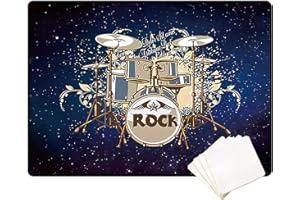 ZXHH Drum Rug Drum Mat Soundproof Mat | Drum Rugs Non-Slip Blanket For Electronic Jazz Drum Kit Bass Drum Snare And Other Musical Instrument Mat | Rectangle Drum Carpet (Thicken)