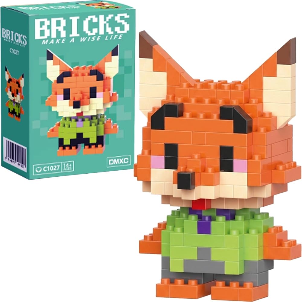 BRICKS C1027 Sevimli Tilki Mini Blok Yapım Seti - Kutulu Ambalaj - Orijinal