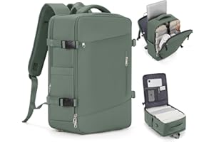 BJLFS Mochila Viaje Cabina Avion 40x20x25 para Ryanair maletas de viaje cabina avion Bolsa de Cabina 45x36x20 para EasyJet Equipaje de Mano Cabina Avion Mochila de Senderismo Mochila para Wizzair