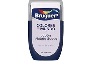 Bruguer - Colores del Mundo, Tester vernice monostrato per pareti, Japón viola chiaro, 0,03 l