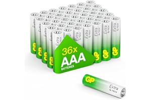 GP Extra Alkaline Batterien AAA Longlife leistungsstark mit Neuer G-TECH-Technologie | Micro Batterien LR03 1,5V | Pack mit 36 Stück AAA Batterien