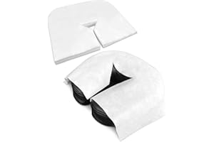‎ZEN MASSAGE WARE ZEN – 100x Einweg Nasenschlitztücher für Massageliegen – Vlies Einwegauflagen für Kopfstützen bei Massagetischen, Massagebänken & Behandlungsliegen – Massage-Zubehör Gesichtsauflagen 41x31 cm