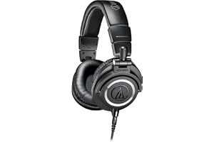 Audio-Technica Ath-M50X Wired Over Ear Headphones Without Mic (Black)