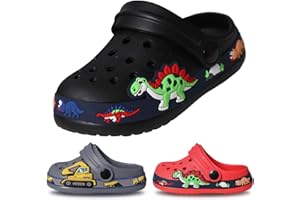 EDOTON Zoccoli e Sabot Bambini, Morbidi e Comodi Sandali da Giardino per Bambini Leggeri Antiscivolo con Motivo a Carino Ciabatte Bambino（Unisex）