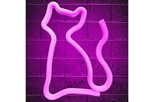 YATOSEEN Cat Neon Light Sign, USB or 3 AA Battery Powered Neon Sign, LED Light Art Wall Decoration for Bedroom,Room, Wall Decor Bar Party Christmas Birthday