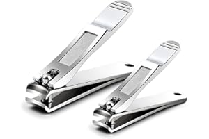 FERYES Tagliaunghie, e tagliaunghie Set tagliaunghie per unghie taglienti in acciaio inossidabile per impieghi gravosi per uomini e donne