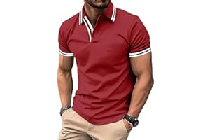SwissWell Polo pour Homme Manches Courtes Golf Polo Léger été Chemises Respirantes T Shirt Séchage Rapide