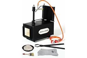 DEVIL-FORGE Forge à Gaz Propane modèle DFPROF2+1D/2” avec 1 Porte 2 Brûleurs DFP (160.000BTU) utiliser 1ou2, Double insulation 2“ pour Couteliers, Maréchaux-Ferrants et Forgerons, Fabrication Couteaux