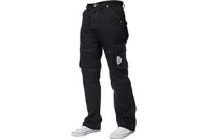 ZE ENZO Enzo pour homme Designer Cargo Jeans Denim Pantalons pour toutes les tailles de tour de taille