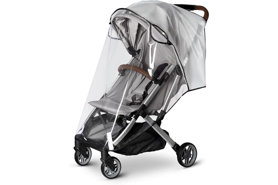 Bemece Universal Rain Cover for Pushchair, Pram Rain Cover Protect from Rain, Wind, Snow, Breathable& Transparent