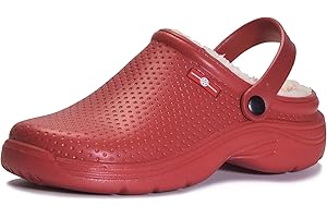 HSYOOES Zoccoli Donna Invernali Uomo Pantofole Impermeabile Sabot Scarpa Giardino Pelliccia Ciabatte Imbottite e Calde Pantofole da Giardino Antiscivolo Ciabatte