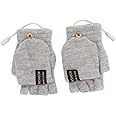 Yingd Electric Heated Gloves, Heating Gloves Half Hands Warm Electronic for Indoor (Silver Gray)