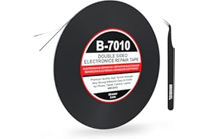 MMOBIEL 3 mm Ruban adhésif Double face puissant Longueur 50m (Noir) pour toutes réparations Smartphones et Tablettes