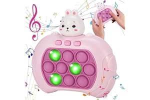 Jostift Pop Elektronisches Spiel Lernspielkonsole für die Frühe Kindheit,Pop Elektronisches Spiel Quick Push Spiel,Push Pop Game Controller Bubble Sensory Fidget Spielzeug Dekompressions Spielkonsole