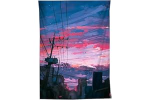 YISUMEI Tapestry Anime Style Wire Art Decor Wall Hanging in Dorm Living Room Bedroom,130x150cm