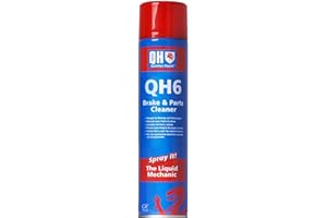 Quinton Hazell QH6 Spray Limpiador de Frenos, Embragues y Piezas – 600 ml – Desengrasante Potente para Coches, Elimina Grasa, Polvo de Freno, Aceite y Cera, Reduce Ruido