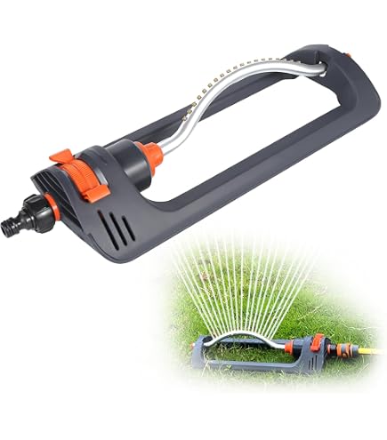FSJD Arroseur de Jardin arroseur de pelouse Rotatif Automatique agrave