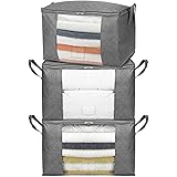 Amazon Basics - Contenitori portaoggetti pieghevoli con ampia finestrella trasparente e manici per il trasporto, custodie con