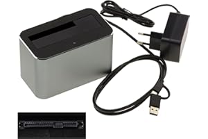 KALEA-INFORMATIQUE Docking station USB 3.0 5G per disco SAS 2.5 o 3.5 con connettore SFF-8482, interfaccia USB A o C, alimentazione 12V 3A, struttura in alluminio
