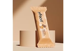 ‎YFOOD yfood Riegel Salted Caramel, Leckerer Proteinriegel für unterwegs, THIS IS FOOD, 14g Protein, 25 Vitamine und Mineralstoffe, 12 x 60g, Geschmack Schokolade und Karamelle