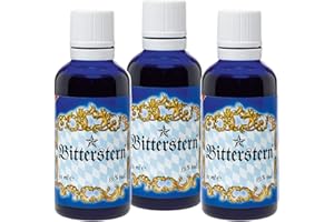 ‎LAETITIA Laetitia Original Bitterstern Kräutertropfen: Bitterstoffe Tropfen aus 17 natürlichen Kräutern in bester Qualität - Bittertropfen mit aromatisch-feinen Geschmack -nach Hildegard von Bingen, 3 x 50 ml
