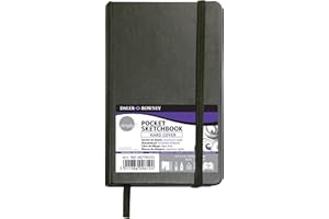 Cuaderno Cosido Ideal Para Dibujo Daler Rowney Simply, de Formato 9 X 14 Cm, Com72 Hojas de Papel de 100 G/M2 de Grano Fino