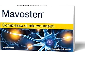 Mavosten® – Complesso di micronutrienti di alta qualità con acido alfa-lipoico (ALA), colina, 7 importanti vitamine del gruppo B e calcio, per favorire la salute dei nervi (60 unità)