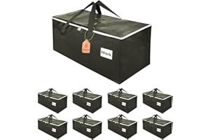 ZFWDSY Umzugstaschen 93-Liter, 8er-Pack Aufbewahrungstaschen mit Reißverschluss, Umzugskartons Heavy Duty Große, Faltbare moving boxes Packtaschen für Umzugsbedarf, Reisetasche moving bag