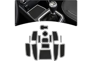 GIUD Dacia Sandero III/Sandero Stepway III 2021-2024 Tapis Anti-dérapants, Anti-poussière pour Console Centrale Porte-gobelets, Accessoires Dacia Sandero Stepway 3 (Blanc)