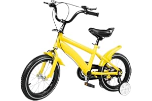 TESUGN Kinderfahrrad, 14 Zoll Kinderfahrrad mit Stützräder, Outdoor Sportlich Kinderfahrräder, Rotes Fahrrad für Mädchen und Jungen 3-8 Jahre und mehr