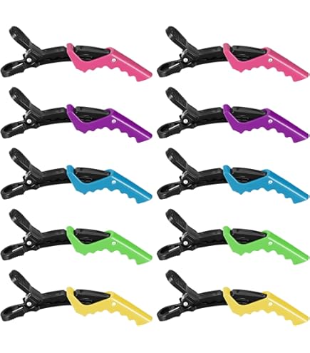 24 PCS Plastic Crocodile Clips Hair, Sectioning Hair Clips Styling