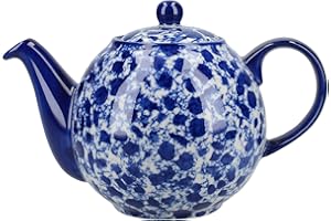 London Pottery Splash Globe 4 Cup Teapot Blue
