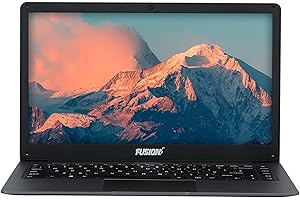 FUSION5 14.1" Full HD Windows 10 Professional Slim n Light Laptop, Revolutionary Design - 4GB RAM, 128GB Storage S14+ Model Lapbook, Intel Celeron, USB 3.0, 5GHz WIFI, Expandable Storage (128GB)